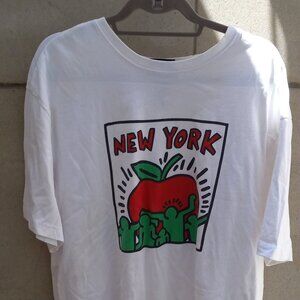 H&M Keith Haring New York Big Apple T-Shirt US L Gotta "I Love New York"